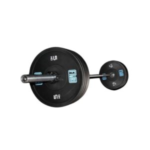 Barra home 2,2 m discos negros de 5 a 15kg