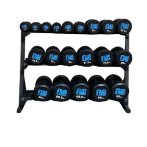 pack mancuernero mancuernas redondas de 2,5 a 25kg