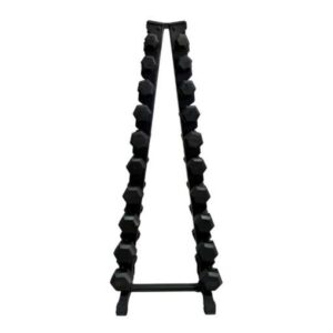 Pack mancuernero vertical con mancuernas de 1 a 10 kg
