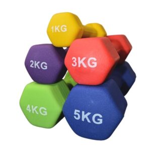Set mancuernas de neopreno de 1 a 5kg