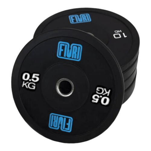 set de discos olímpicos de 0.5 a 25kg