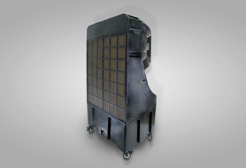 Ventilador bajo consumo evaporativo para gimnasios