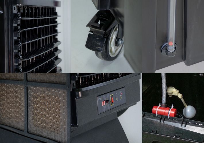 Ventilador bajo consumo evaporativo para gimnasios